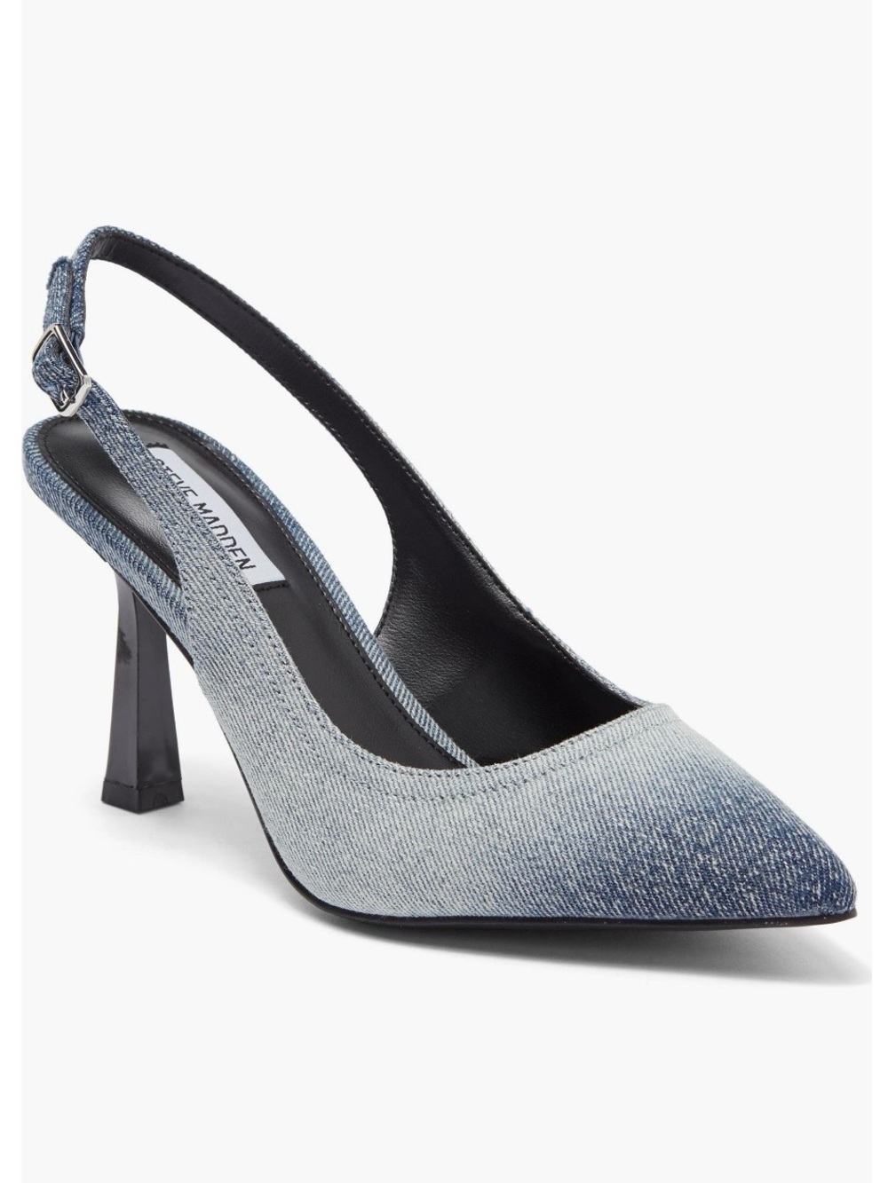 Steve Madden Norah Denim Ombré Slingback Pointed Toe Heels Pumps Size 8